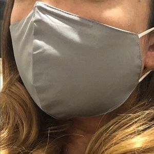 100% cotton Solid Gray reusable washable face mask